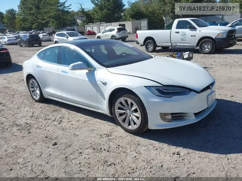 5YJSA1E27JF259707 — 2018 Tesla Model S, Электрика, фото до ремонта