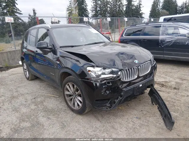 5UXWX9C3XH0T24227 — 2017 BMW X3 XDRIVE28I, Передняя часть, фото до ремонта