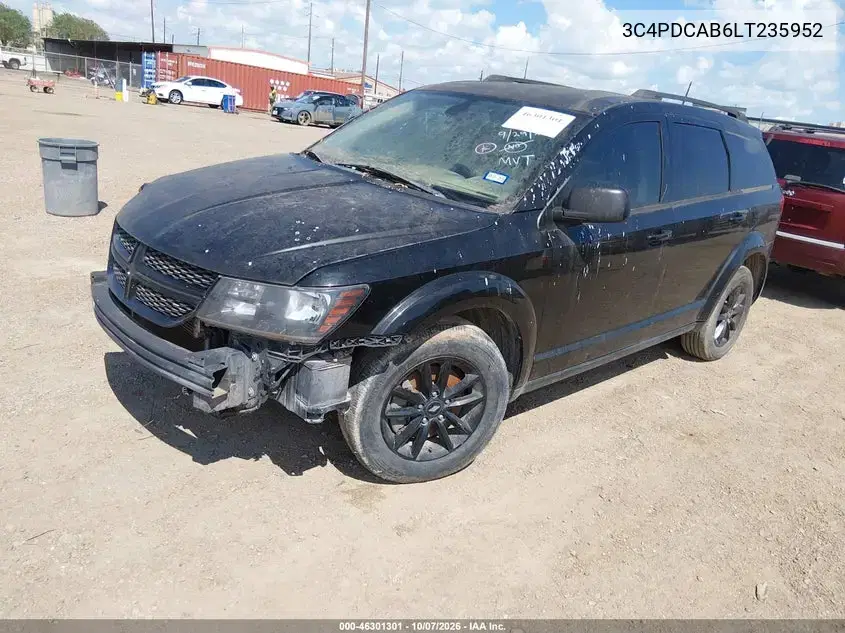 2020 Dodge Journey Se Value VIN 3C4PDCAB6LT235952 фото 2