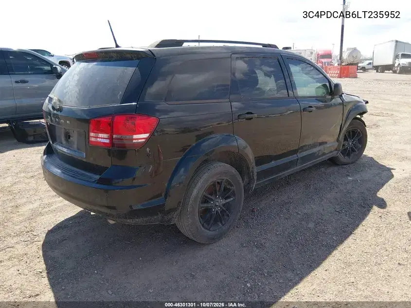 2020 Dodge Journey Se Value VIN 3C4PDCAB6LT235952 фото 4
