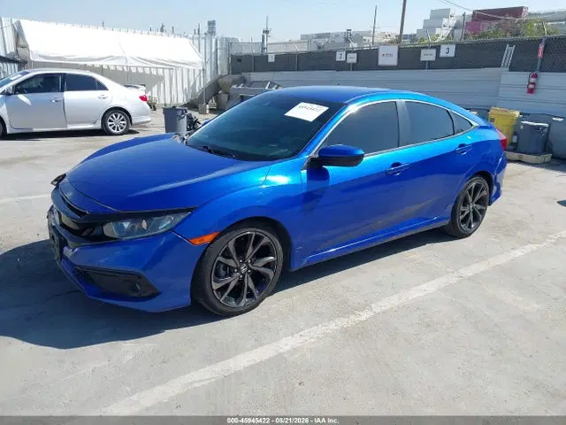 2019 Honda Civic Sport VIN 2HGFC2F8XKH504100 фото 2