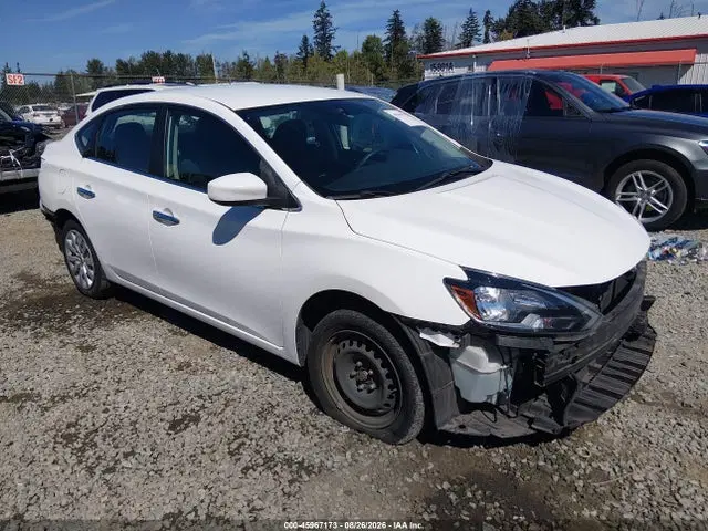 3N1AB7AP1KY374986 — 2019 Nissan Sentra S, Front & Rear, фото до ремонта