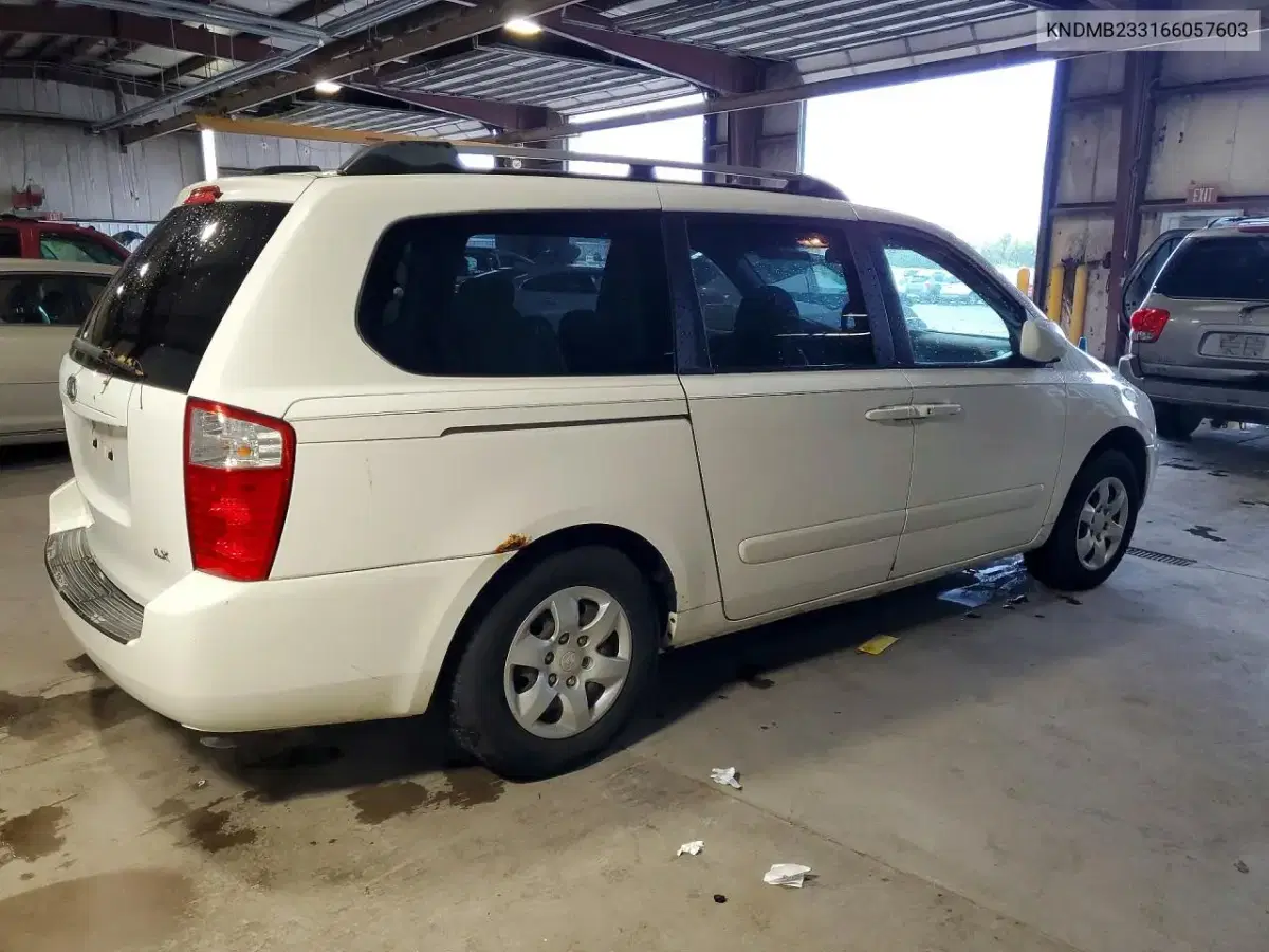 2006 Kia Sedona Lx VIN KNDMB233166057603 фото 3