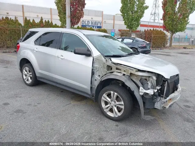 2GNALAEK6F6156031 — 2015 Chevrolet Equinox LS, передняя часть, фото до ремонта