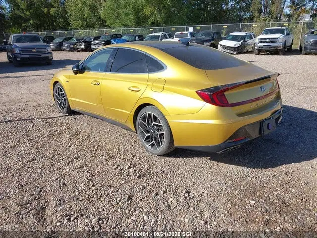 2021 Hyundai Sonata N Line VIN 5NPEK4JC4MH112423 фото 3