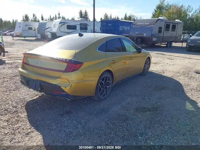 2021 Hyundai Sonata N Line VIN 5NPEK4JC4MH112423 фото 4