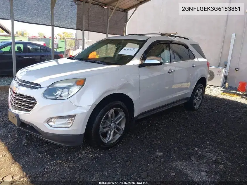 2016 Chevrolet Equinox Ltz VIN 2GNFLGEK3G6183861 фото 3