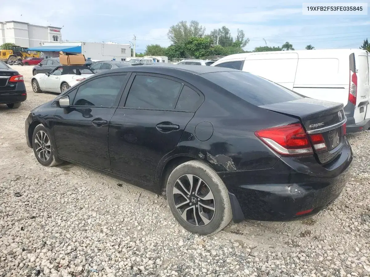 2015 Honda Civic Lx VIN 19XFB2F53FE035845 фото 2