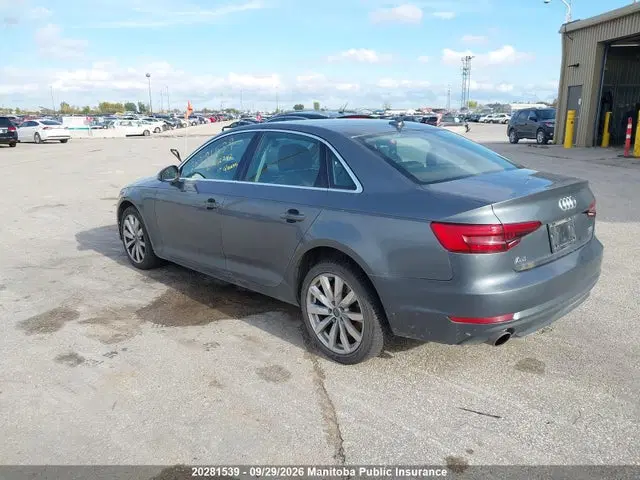 2017 Audi A4 2.0t Quattro VIN WAUANAF41HN012742 фото 3