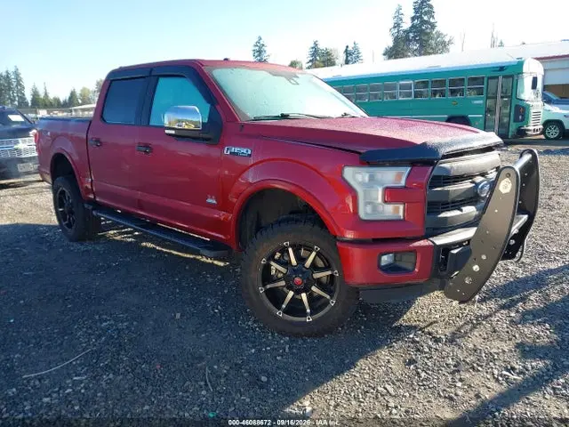 1FTEW1EG2FFA03746 — 2015 Ford F-150 Lariat, Передняя часть, фото до ремонта