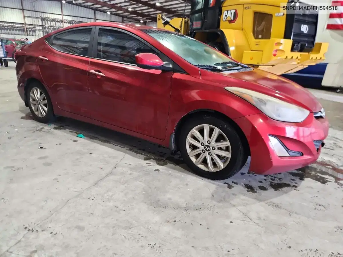 2015 Hyundai Elantra Se VIN 5NPDH4AE4FH594518 фото 4