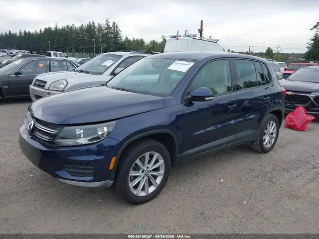 2014 Volkswagen TIGUAN SE VIN WVGAV3AX9EW518885 фото 2
