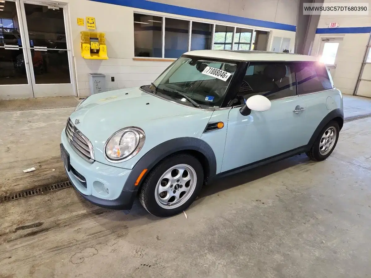 WMWSU3C57DT680390 — 2013 MINI Cooper, механические повреждения, фото до ремонта