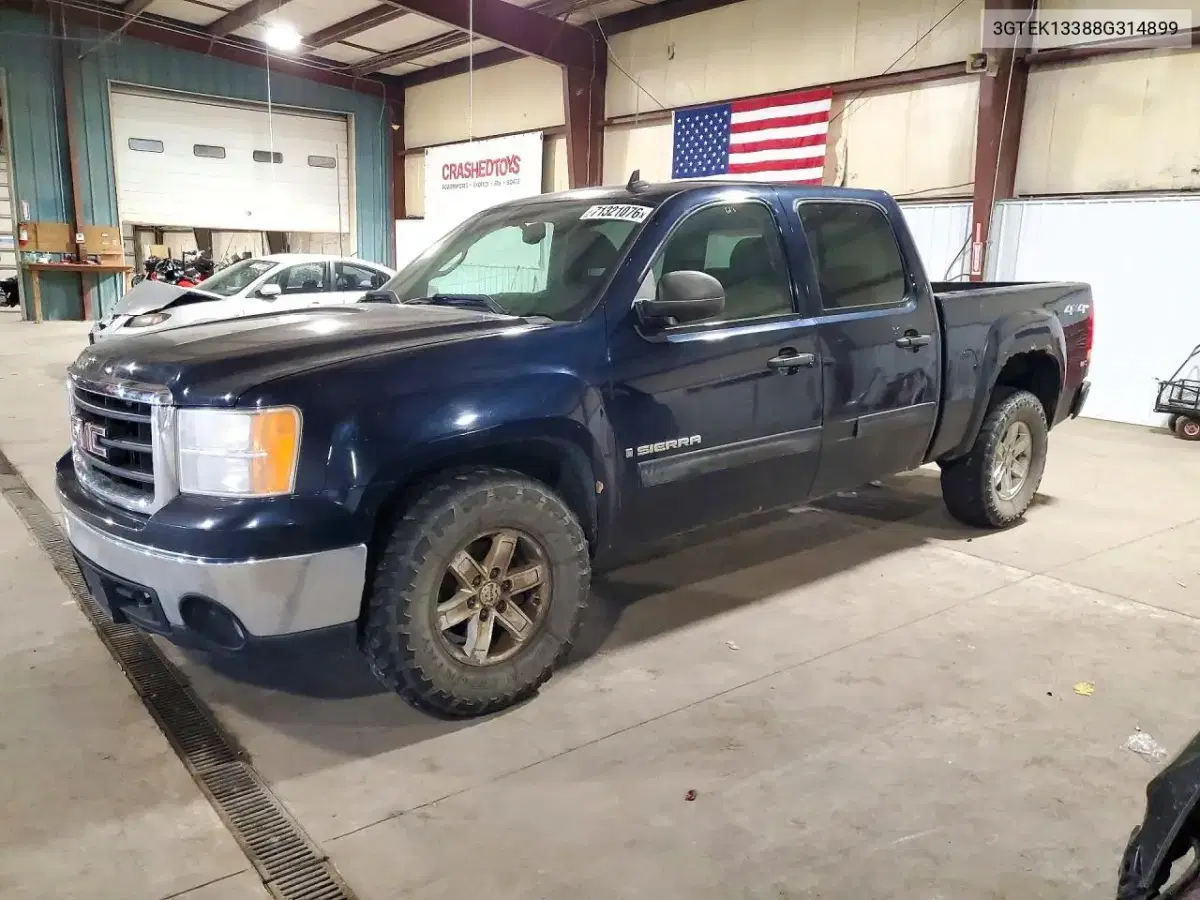 3GTEK13388G314899 — 2008 GMC Sierra, передняя часть, фото до ремонта