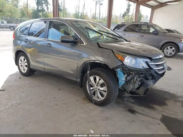 5J6RM4H58EL104190 — 2014 Honda CR-V EX, передняя часть, фото до ремонта