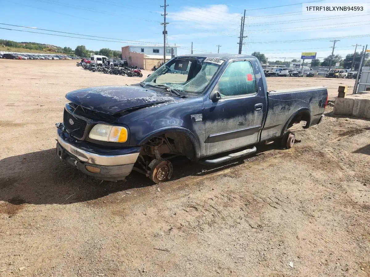 1FTRF18LXYNB94593 — 2000 Ford F-150, механические повреждения, фото до ремонта
