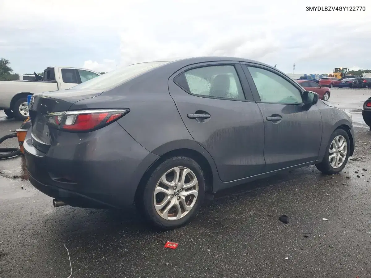 2016 Scion Ia Base VIN 3MYDLBZV4GY122770 фото 3