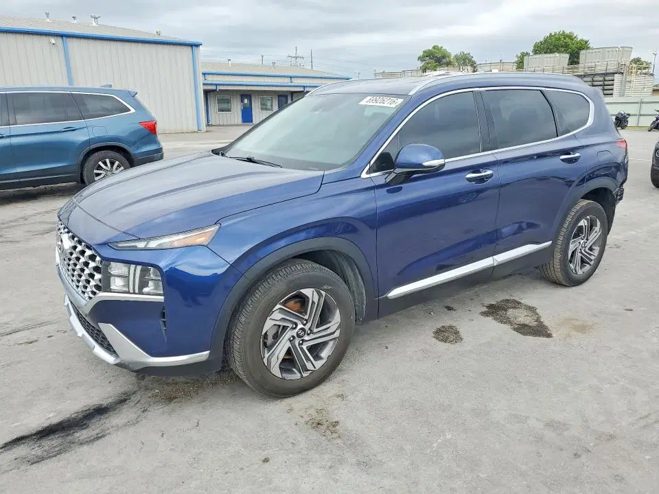 5NMS64AJ5MH317249 — 2021 Hyundai Santa FE, Задняя часть, фото до ремонта