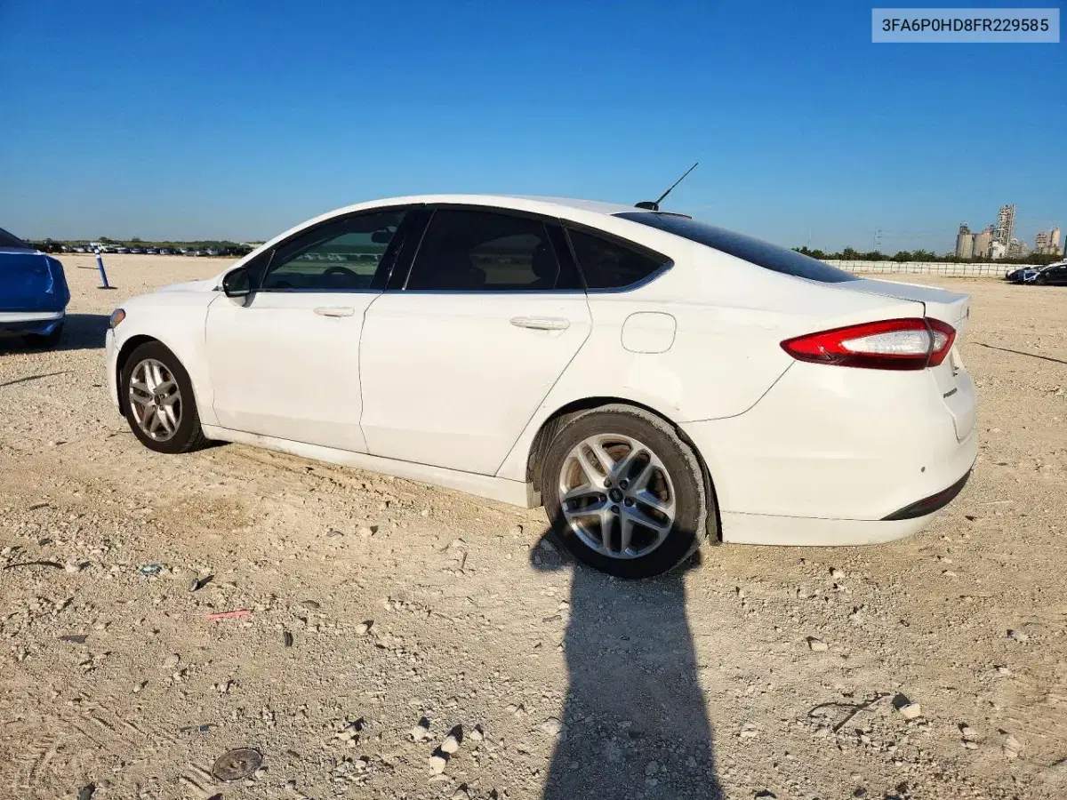 2015 Ford Fusion Se VIN 3FA6P0HD8FR229585 фото 2