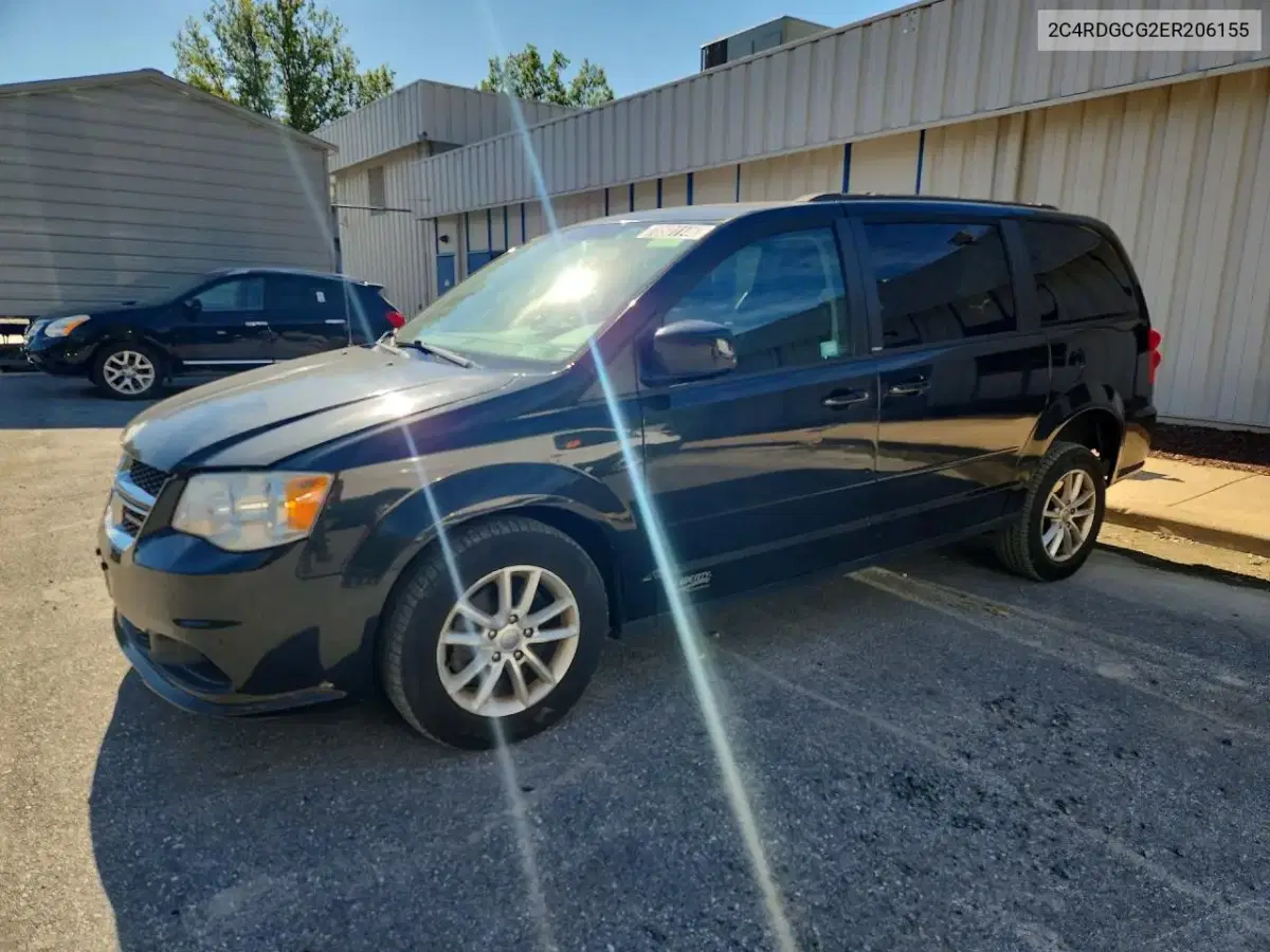 2C4RDGCG2ER206155 — 2014 Dodge Caravan, мелкие вмятины и царапины, фото до ремонта