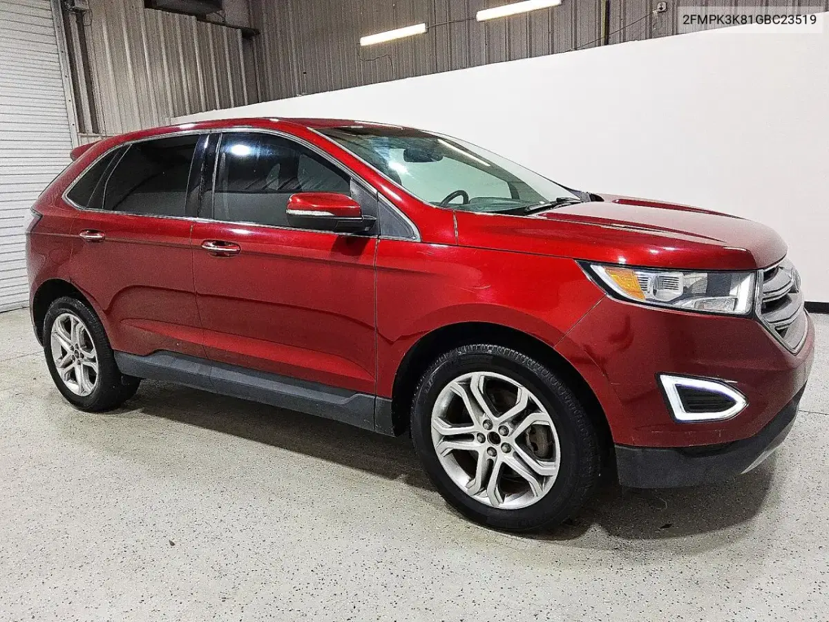 2016 Ford Edge Titanium VIN 2FMPK3K81GBC23519 фото 4