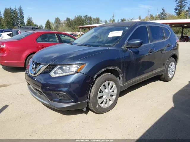 2016 Nissan Rogue S/sl/sv VIN KNMAT2MT9GP692725 фото 2
