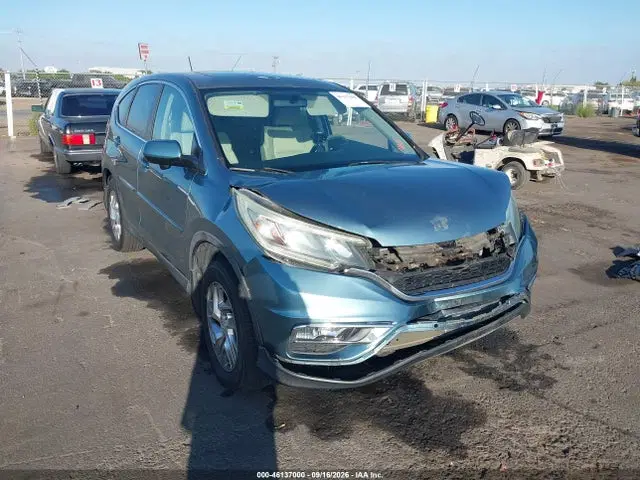 5J6RM4H52FL001106 — 2015 Honda CR-V EX, передняя часть, фото до ремонта