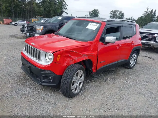 2016 Jeep Renegade Limited VIN ZACCJBDT3GPD98142 фото 2