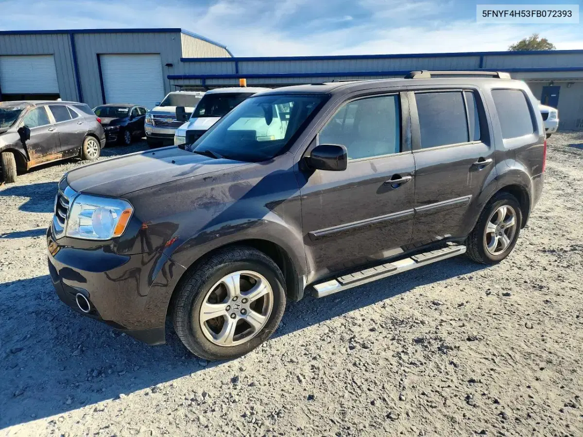 5FNYF4H53FB072393 — 2015 Honda Pilot, механические повреждения, фото до ремонта