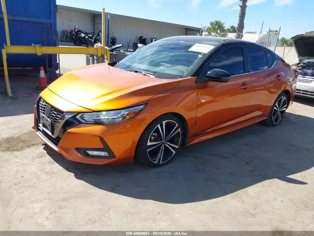 2022 Nissan Sentra Sr Xtronic Cvt VIN 3N1AB8DV8NY236088 фото 2
