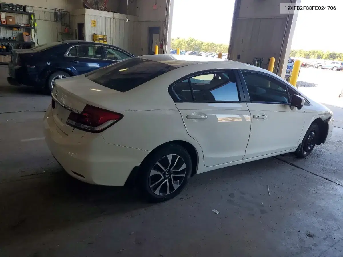 2015 Honda Civic Ex VIN 19XFB2F88FE024706 фото 3