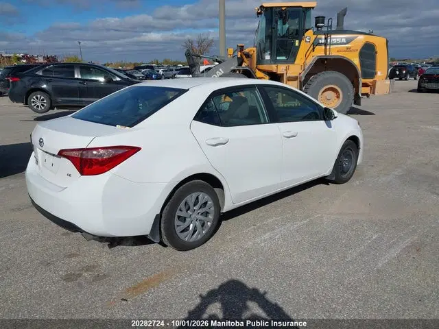 2019 Toyota COROLLA LE VIN 2T1BURHE2KC209489 фото 4