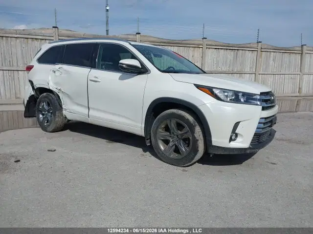 5TDDZRFH6KS994131 — 2019 Toyota Highlander Limited, Передняя часть слева (Left Front), фото до ремонта