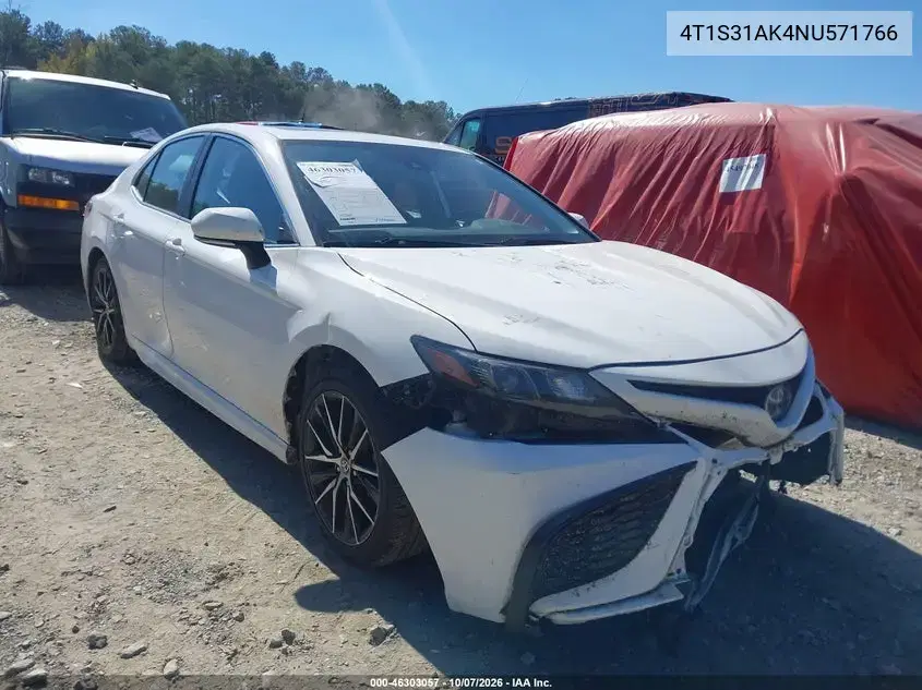 2022 Toyota Camry Se Hybrid VIN 4T1S31AK4NU571766 фото 2
