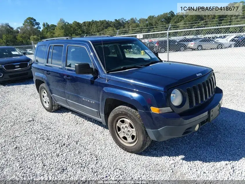 1C4NJPBA6FD418677 — 2015 Jeep Liberty (Patriot), Левая сторона, фото до ремонта