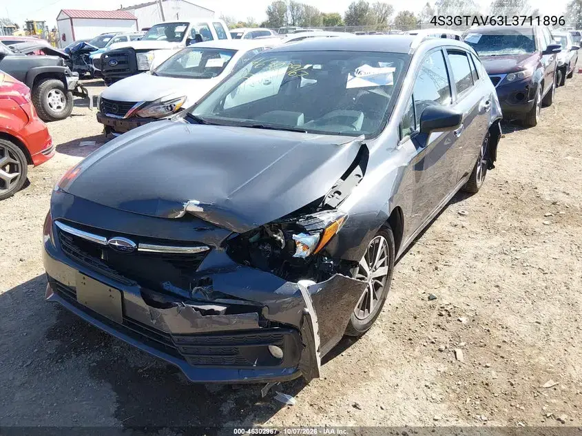 2020 Subaru Impreza Premium 5-Door VIN 4S3GTAV63L3711896 фото 2