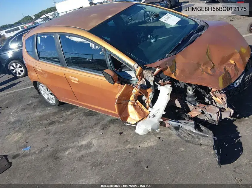JHMGE8H66BC012175 — 2011 Honda Fit, передняя часть, фото до ремонта