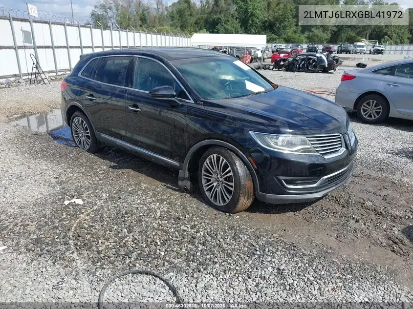 2LMTJ6LRXGBL41972 — 2016 Lincoln MKX, передняя часть, фото до ремонта