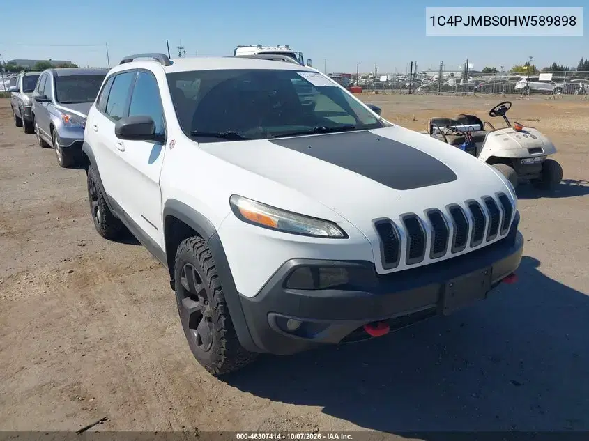 1C4PJMBS0HW589898 — 2017 Jeep Cherokee, естественный износ, фото до ремонта