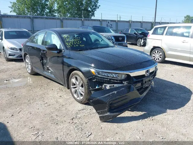 1HGCV1F14KA804496 — 2019 Honda Accord LX, передняя часть, фото до ремонта