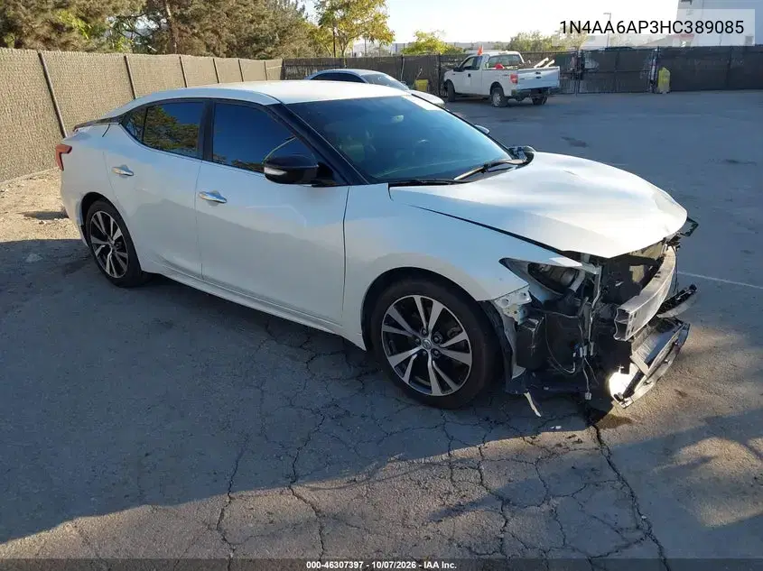 2017 Nissan Maxima 3.5 Sv VIN 1N4AA6AP3HC389085 фото 2