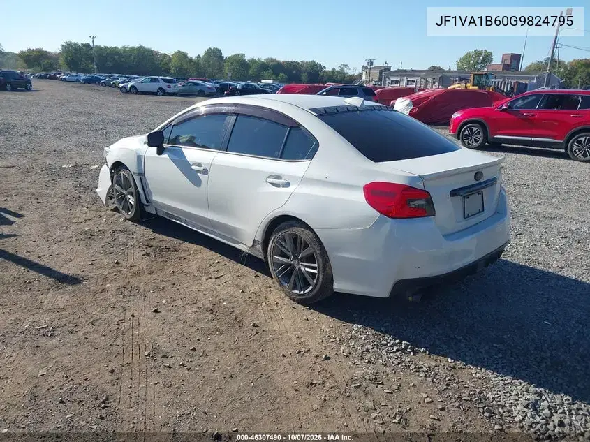 2016 Subaru Wrx VIN JF1VA1B60G9824795 фото 3