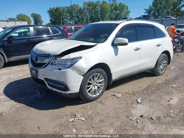 2016 Acura Mdx Navigation Package VIN 5FRYD4H40GB508596 фото 2