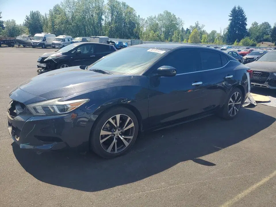 1N4AA6AP2HC376702 — 2017 Nissan Maxima, задняя часть, фото до ремонта