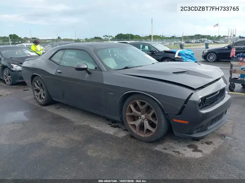 2C3CDZBT7FH733765 — 2015 Dodge Challenger, Передний левый, фото до ремонта