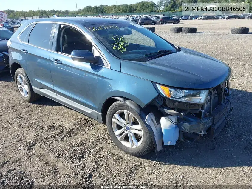2FMPK4J80GBB46505 — 2016 Ford EDGE, Передняя часть, фото до ремонта