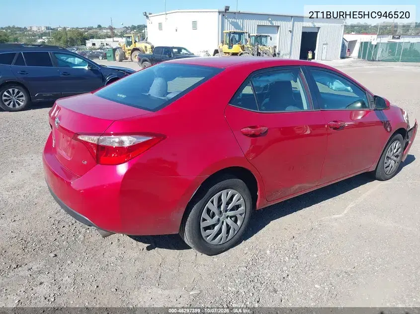 2017 Toyota Corolla Le VIN 2T1BURHE5HC946520 фото 5