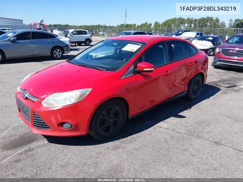 2013 Ford Focus Se VIN 1FADP3F28DL343219 фото 3