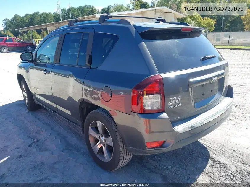 2016 Jeep Compass High Altitude Edition VIN 1C4NJDEB7GD737073 фото 3