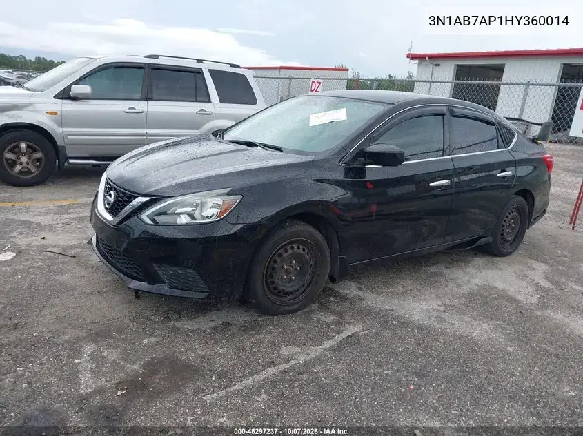 2017 Nissan Sentra Sv VIN 3N1AB7AP1HY360014 фото 3